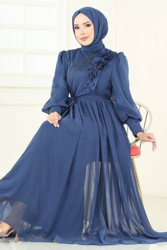 A.B. - Evening Dress 8000AB368 Indigo