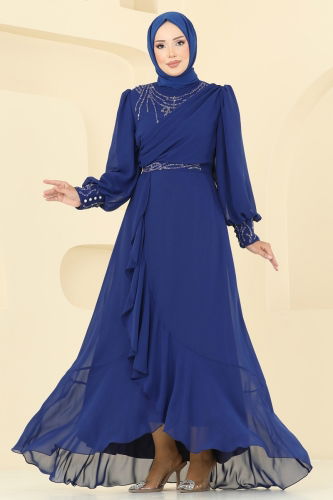 A.B. - Evening Dress 8088AB368 Navy Blue