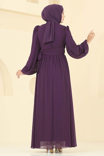 moda selvim فستان سهرة توتي 8110AB368 - Thumbnail