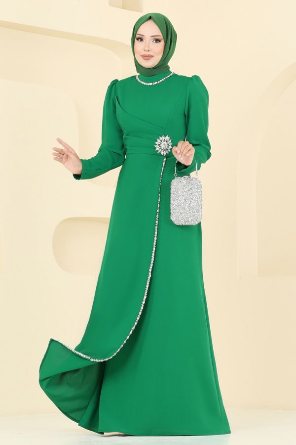 Modaselvim EVENING DRESSES Evening Dress 8116ABK1075 Green