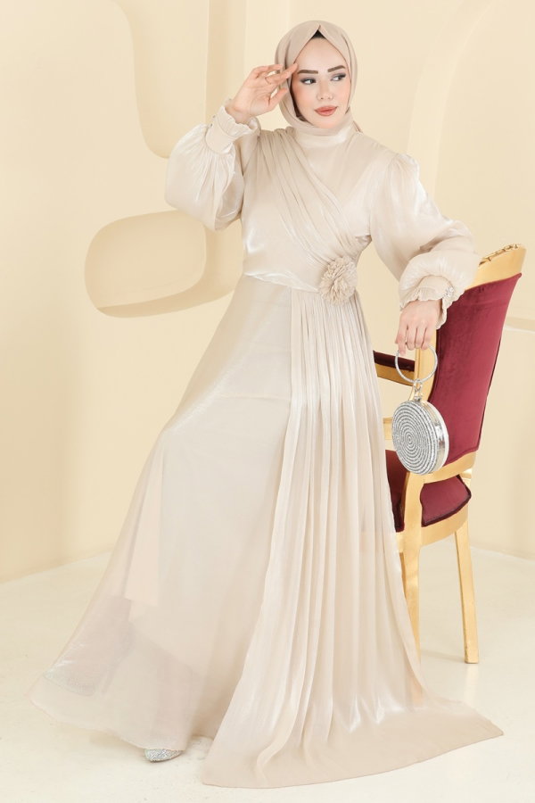 Modaselvim فستان سهرة فستان سهرة كريمي 8267AB368