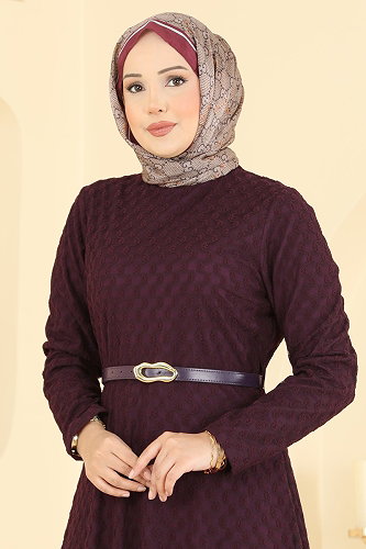 moda selvim فستان سهرة توتي 8282ABK1075 - Thumbnail