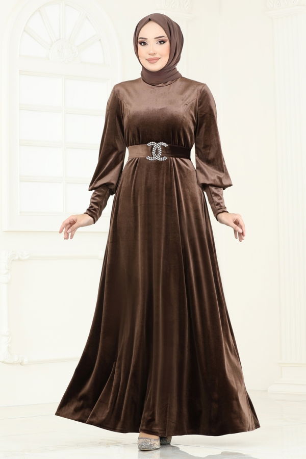 Modaselvim EXPECTED 11.11 DISCOUNTS Evening Dress ASM2414 Brown