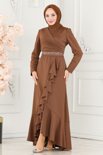 A.S.M. - Evening Dress ASM2497 Tan