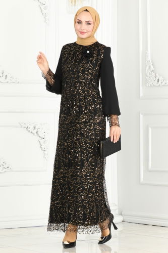 A.S.M. - Evening Dress ASM2517 Black&Gold