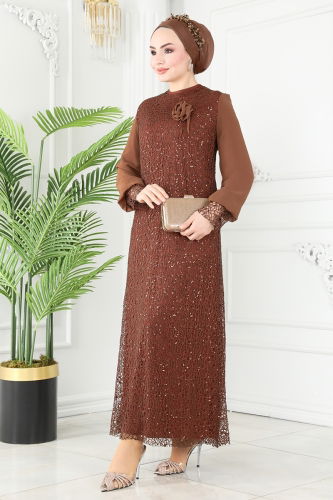 A.S.M. - Evening Dress ASM2517 Brown