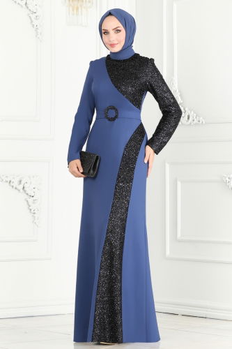 A.S.M. - Evening Dress ASM2524 Indigo