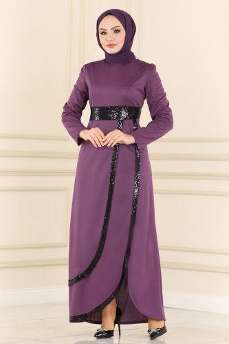 A.S.M. - Evening Dress ASM2545 Dark Lilac