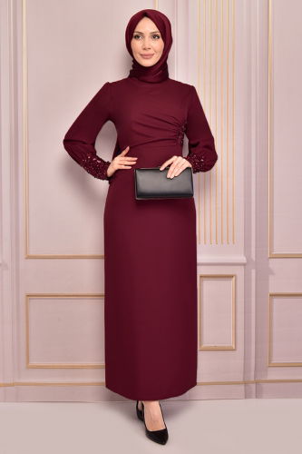MRV A.S.M. - EVENING DRESS ASM2553-M Burgundy