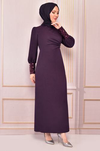 MRV A.S.M. - EVENING DRESS ASM2553-M Damson
