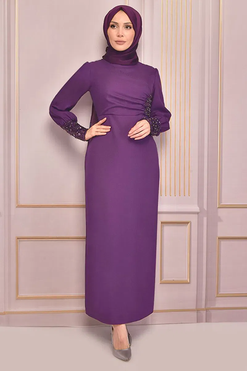 MRV A.S.M. - EVENING DRESS ASM2553-M Dark Lilac