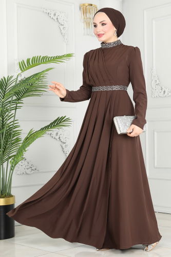 Evening Dress ASM2611 Brown 