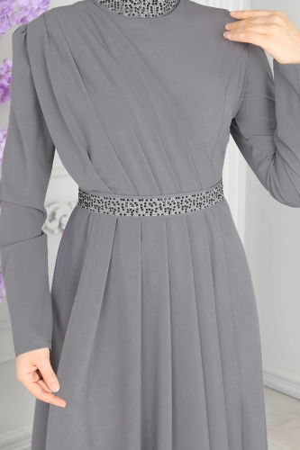 Evening Dress ASM2611 Gray - 4