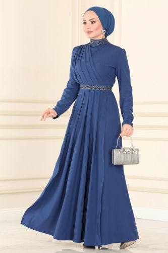 Evening Dress ASM2611 Indigo - 2