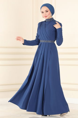 Evening Dress ASM2611 Indigo 