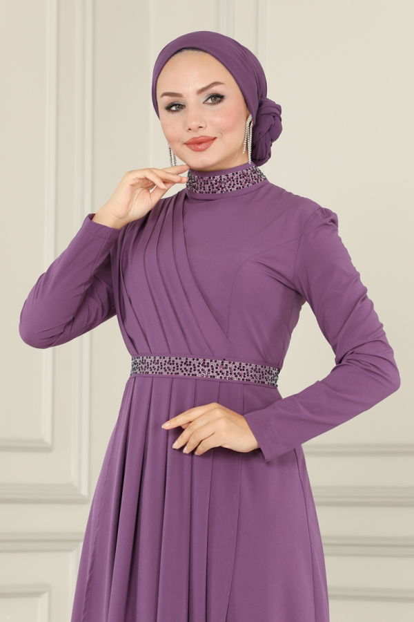 Evening Dress ASM2611 Lilac - 4