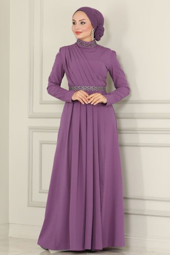 Evening Dress ASM2611 Lilac - 3