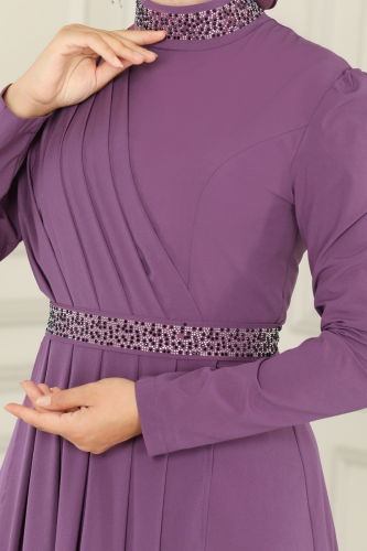 Evening Dress ASM2611 Lilac - 5