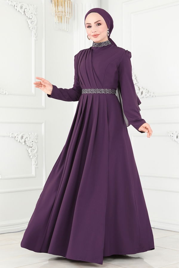 Evening Dress ASM2611 Purple - 2