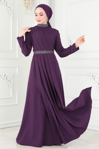 Evening Dress ASM2611 Purple 