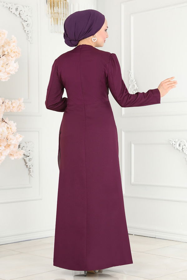 Evening Dress ASM2691 Damson - 6