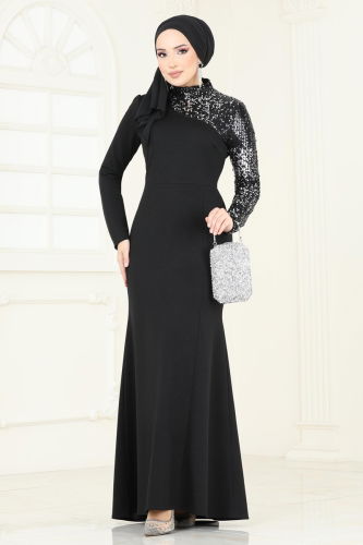 Evening Dress ASM2733 Black 