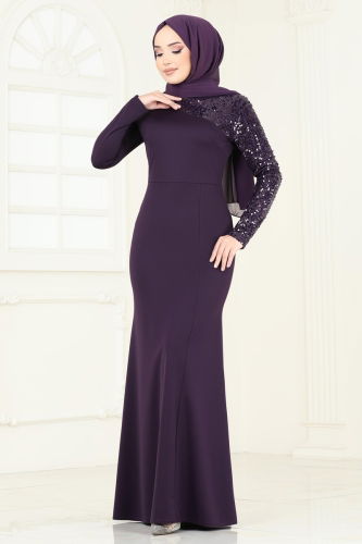 Evening Dress ASM2733 Purple 