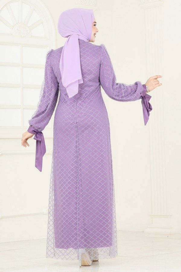 Evening Dress ASM2740 Lilac - 4