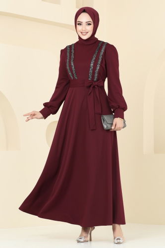 A.S.M. - Evening Dress ASM2771 Burgundy