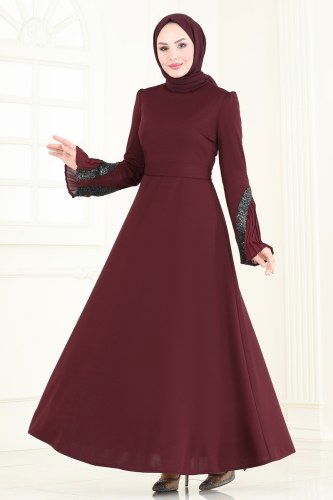 A.S.M. - Evening Dress ASM2775 Burgundy