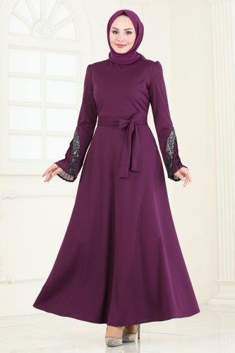 A.S.M. - Evening Dress ASM2775 Damson