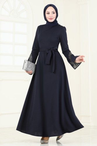 A.S.M. - Evening Dress ASM2775 Navy Blue