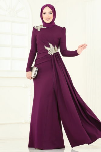 A.S.M. - Evening Dress ASM2810 Damson