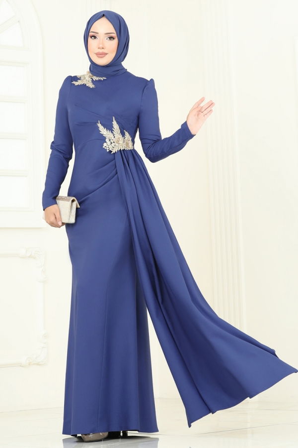 Modaselvim EVENING DRESSES Evening Dress ASM2810 Indigo