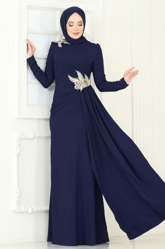 A.S.M. - فستان سهرة كحلي ASM2810