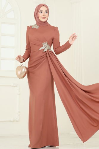 A.S.M. - Evening Dress ASM2810 Tan