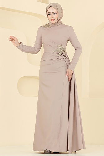 moda selvim Evening Dress ASM2810 Vision - Thumbnail