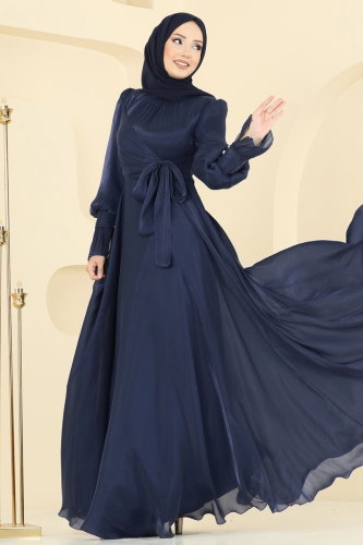 A.S.M. - Evening Dress ASM2826 Navy Blue
