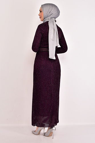 moda selvim فستان سهرة توتي END5515-M - Thumbnail