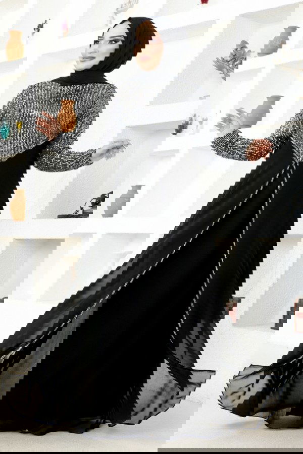 Modaselvim NET 20%+20% DISCOUNT IN THE CARD Evening Dress MSL52883 Black