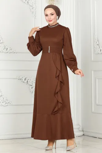 P.L. - Evening Dress PL9071 Brown