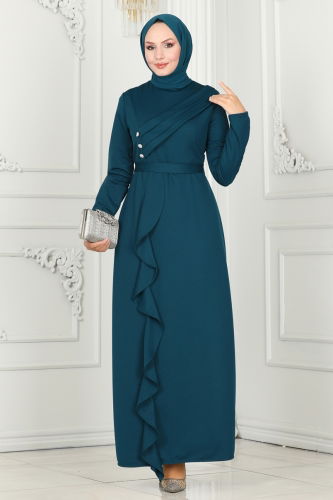 P.L. - EVENING DRESS PL9072 Petroleum