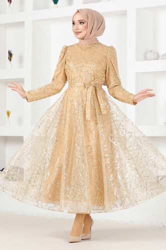 MRV Y.G.S. - Evening Dress YGS6421-M Gold