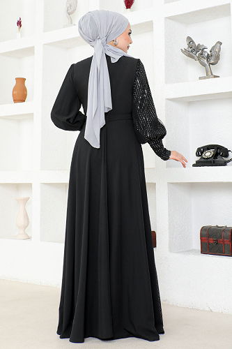 moda selvim أبييASM2703-M أسود - Thumbnail