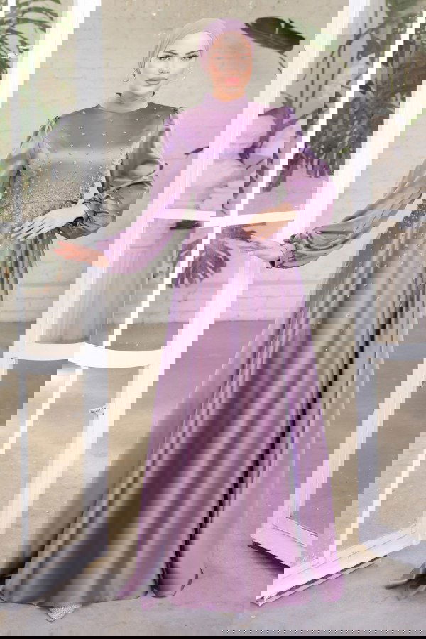 Modaselvim SUAL Evening Wear 0012AZ865 Lilac