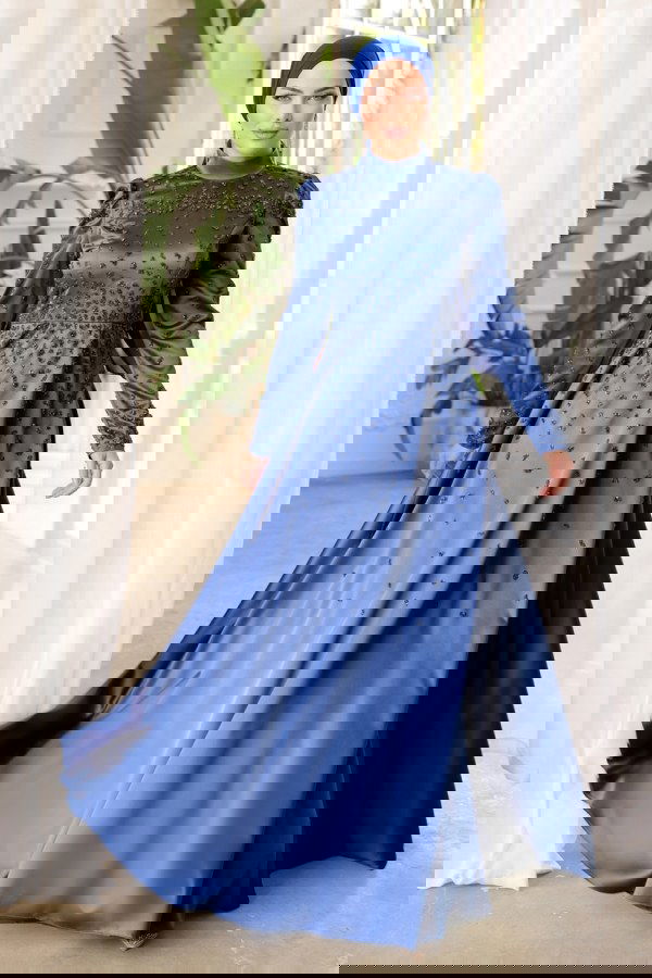 Modaselvim NET 20%+20% DISCOUNT IN THE CARD Evening Wear 015AZ865 Indigo