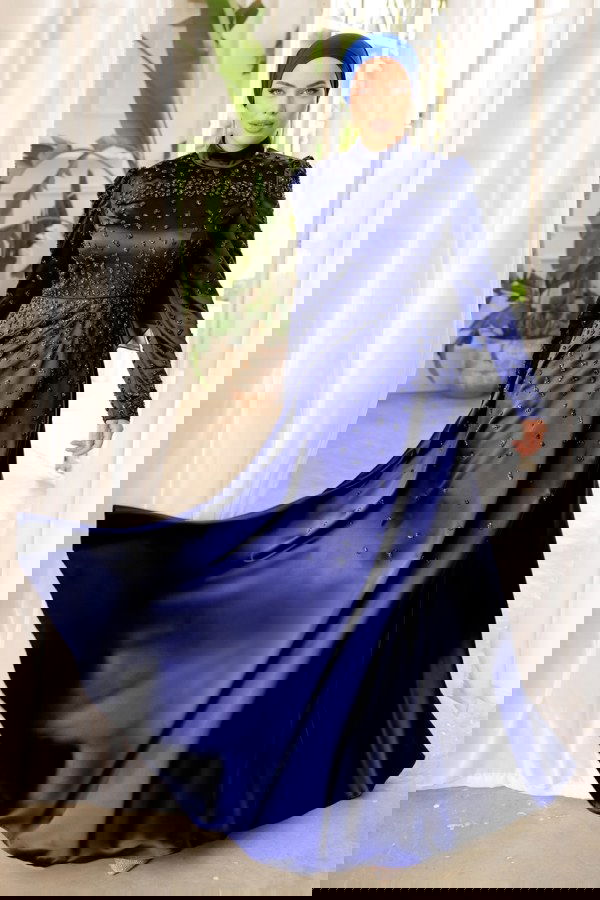 Modaselvim NET 20%+20% DISCOUNT IN THE CARD Evening Wear 015AZ865 Navy Blue