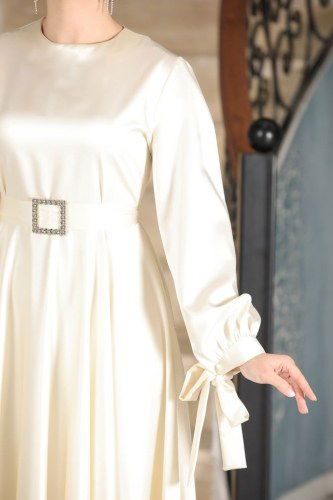 moda selvim 1858AY342 فساتين سهره - Thumbnail