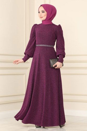 P.N. - Evening Wear 22017PN204 Damson