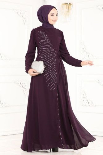 P.N. - 2205PN204 بنفسجي فساتين سهره